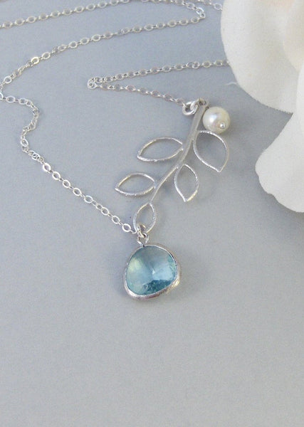 Clearwater,Aquamarine, Earring,Silver EarringsTeal,Aqua,March Birthstone,Wedding,Bride,Crystal. Handmade jewelery by valleygirldesigns.