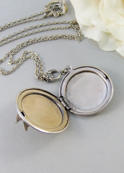 Sundance,Locket,Dragonfly Locket,Wings,Antiqued,Charm,Dragonfly,Silver Locket,Antique Locket. Handmade jewelery by Valleygirldesigns.
