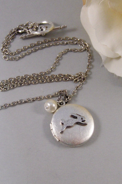 Little Bunny,Locket,Silver Locket,Antique Locket,Girl,Child,Baby,Girl Locket,Pink. Handmade jewelry by valleygirldesigns.