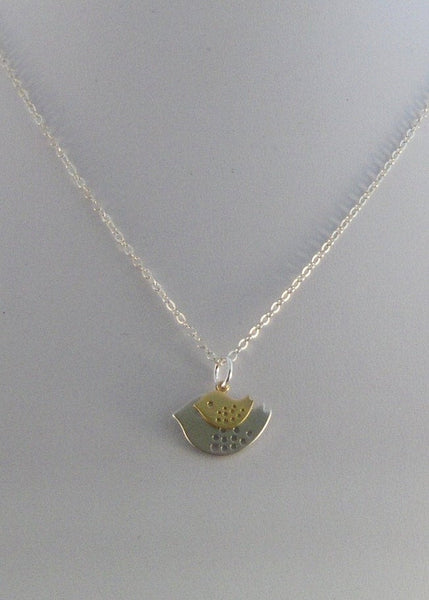 Nesting Birds,Silver Necklace,Bird,Mommy,Baby,Little,Girl,Bird Necklace,Silver Pendant,jewelery by valleygirldesigns on Etsy.