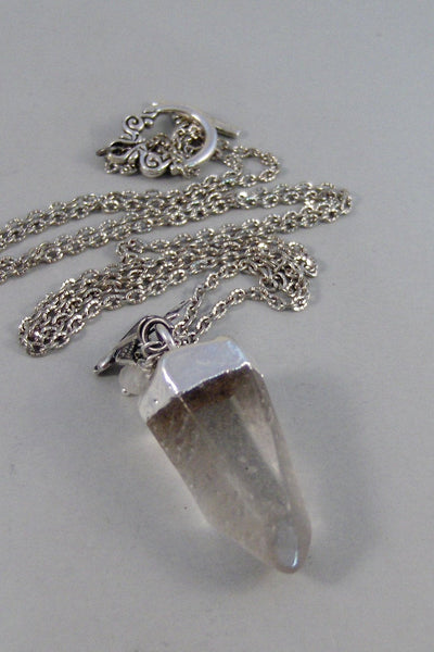 Karma's Song,Quartz Necklace,Moonstone Necklace,Boho Necklace, Necklace,Bird Necklace,Crystal Necklace,Crystal Pointe,Quartz Crystal,sparrow