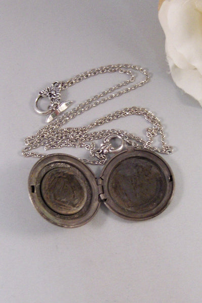 Star Bright,Locket,Antique Locket,Silver Locket,Diamond,Vintage,Star Locket,Star Necklace,Crystal Neckalce,Vintage NecklaceValleygirldesign
