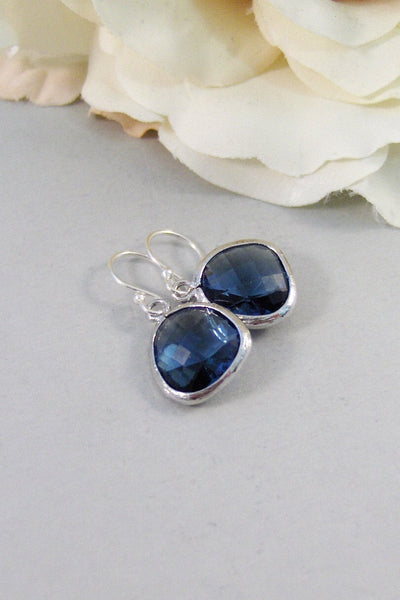 Sapphire Droplets,Sapphire Earrings,Silver Earrings,Sterling Silver,Bride,Sapphire,Blue,Wedding,Handmade by Valleygirldesigns on Etsy