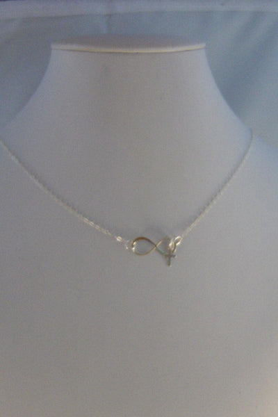 Faith,Necklace,Bracelet,Infinity Necklace,Infinity,Silver,Cross,Religious,Cross Necklace,Mourning,Infinity,Mourning, valleygirldesigns.