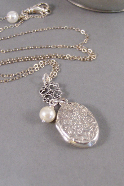 Faith,Locket,Silver Locket,Sterling Silver Locket,Sterling Silver,Pearl Locket,Pearl Necklace,Birthstone,Birthstone Locketvalleygirldesigns.