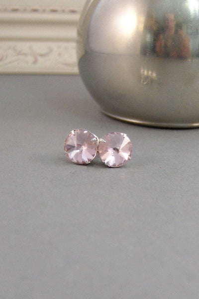 Pretty Pink Earrings,Vintage Earrings,Earrings,Silver Earrings,Pink Earrings,Blush Earrings,Stud Earrings,Post Earrings.Valleygirldesigns