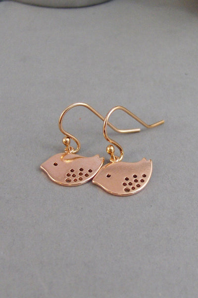Ava,Earrings,Rose Gold Earrings,Rose Gold Bird,Rose Gold Jewelry,Bird Earrings,Gold Earrings,Rose Gold,Gold Filled,24k Gold Filled.Valleygir
