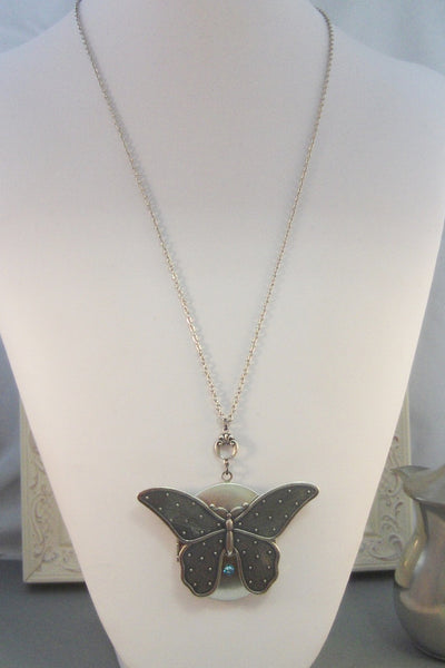 SALE,Butterfly Locket,Locket,Butterfly,Silver Locket,Butterfly Locket,Steampunk Locket,Birthstone,Birthstone Locket.valleygirldesigns