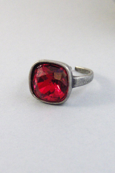 Ruby Red,Ring,Silver,Ruby Ring,Red Ring,Red Stone,Ruby Jewelry,Antique Ring,July,Birthstone,Blue valleygirldesigns.