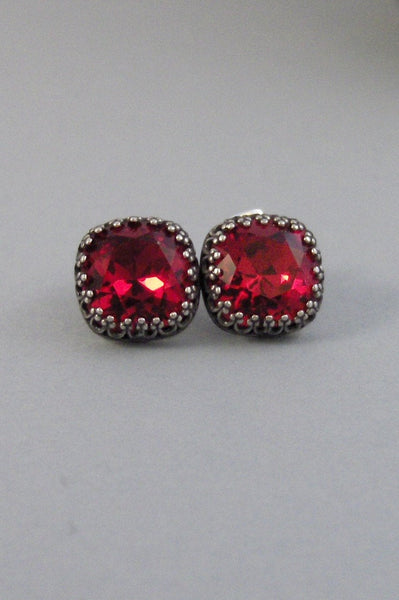 Ruby Red,Ring,Silver,Ruby Ring,Red Ring,Red Stone,Ruby Jewelry,Antique Ring,July,Birthstone,Blue valleygirldesigns.