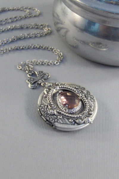 Victorian Garnet,Locket,Antique Locket,Silver Locket,Garnet Stone,Vintage Rhinestone,Vintage,Red Stone,Garnet Birthstone. Valleygirldesigns.