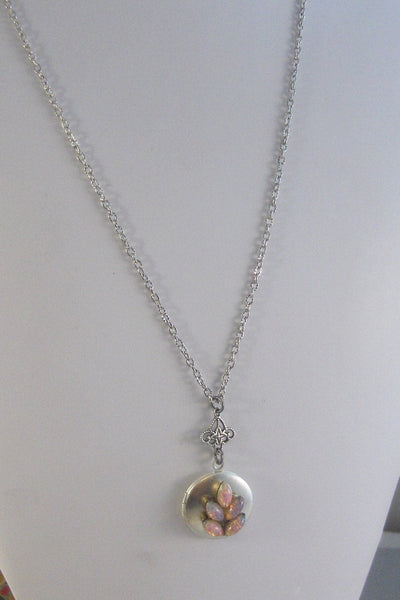 Pinkest,Locket,Silver Locket,Antique Locket,Girl,Child,Baby,Girl Locket,Pink.Pink Necklace,Pink Locket, Girl Gift valleygirldesigns.