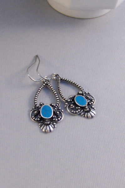 SALE Blue Gypsy,Earring,Turquoise,Blue,Blue,Earring,Bridesmaid Earring,Turquoise Earring,Blue Stone,Indian,Boho,Gypsy.valleygirldesigns.