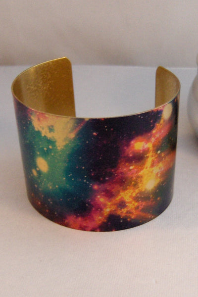 Galaxy,Cuff,Bracelet,Galaxy Cuff,Cuff Bracelet,Bracelet,Constellation,Moon,Star Cuff,Universe,Galaxy Bracelet,Blue Cuff,Brass Cuff,Vintage