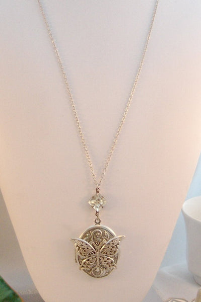 Metamorphasis,Butterfly,Butterfly Necklace,Butterfly Locket,Silver Butterfly,Locket,Fairy,Fairy Neckalce,Princess Necklace,Princess,Goddess