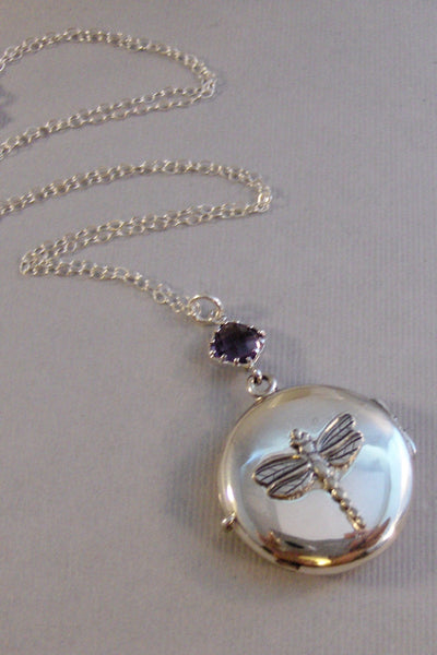 Indigo Dragonfly,Locket,Silver Locket,Sterling,Locket,Dragonfly,Dragonfly Necklace,Dragonfly Locket,Wing Locket,Sterling Dragonfly Locket