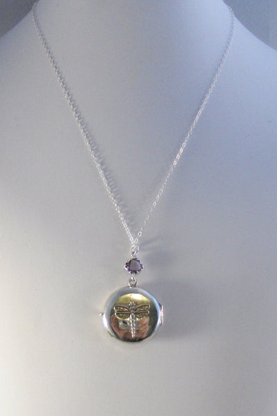 Indigo Dragonfly,Locket,Silver Locket,Sterling,Locket,Dragonfly,Dragonfly Necklace,Dragonfly Locket,Wing Locket,Sterling Dragonfly Locket